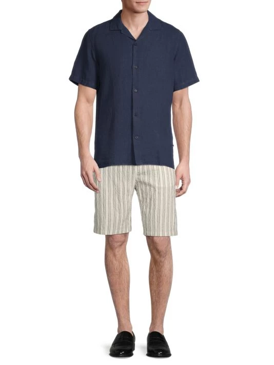 NN07 High Summer Miyagi 5706 Bowling Shirt For Men Navy 4 NN07 High Summer Miyagi 5706 Bowling Shirt For Men Navy - Image 2