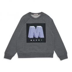 Marni Little Kid's & Kid's Logo Crewneck Sweatshirt For Kids